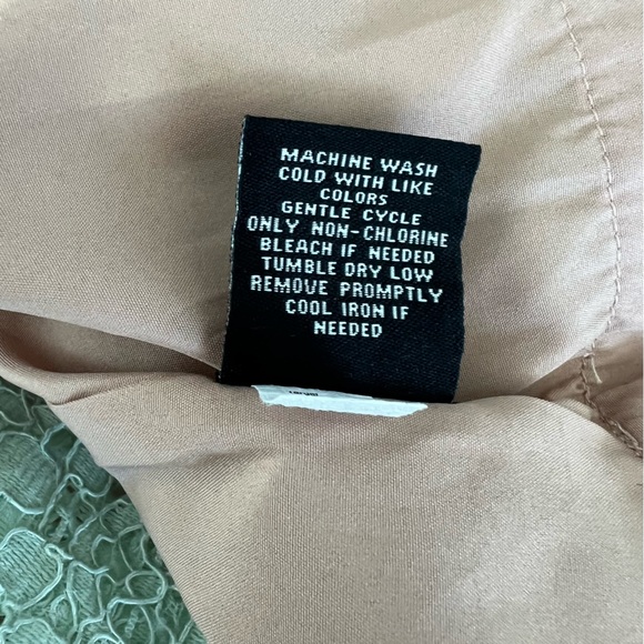 VICTORIA BECKHAM x Target Mint Green Lace Sheer Cotton Blend Dress Sz L NWT - Picture 14 of 16